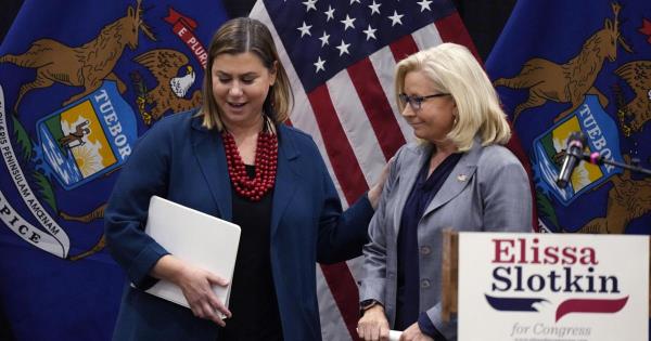 共和党切尼访问密西根州支持民主党斯洛特金的竞选